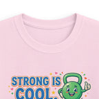 Kids Tee - "Strong Is Cool" Kettlebell Fitness Shirt for Boys & Girls