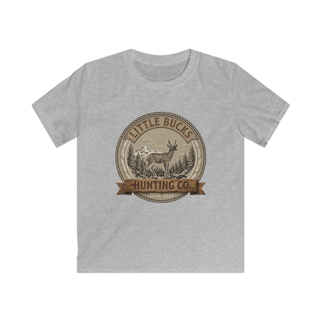 Kids Tee — "Little Bucks Hunting Co." Vintage Deer Graphic