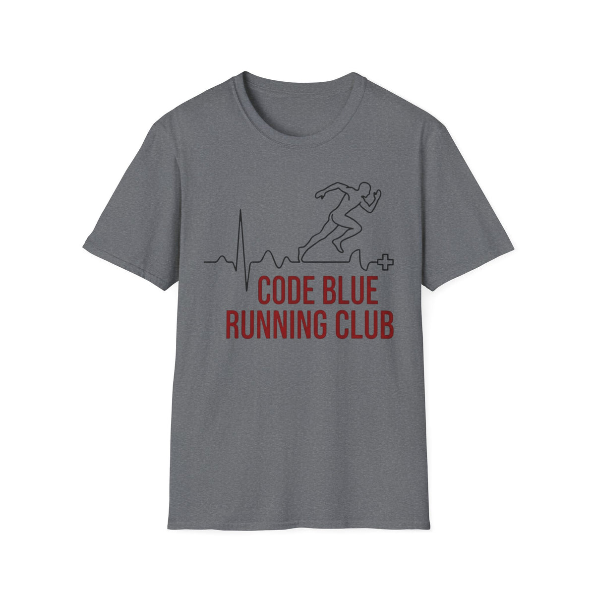 Code Blue Running Club T-Shirt — Medical Runner Heartbeat Tee
