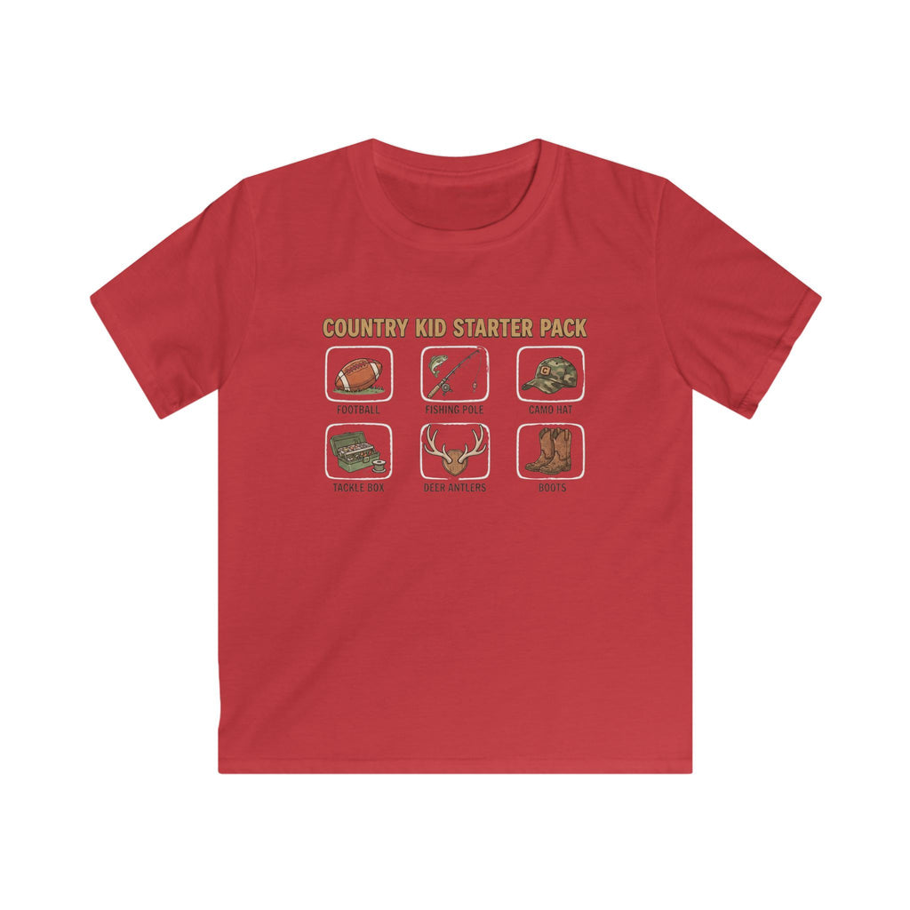 Kids Tee — "Country Kid Starter Pack" Graphic T-Shirt
