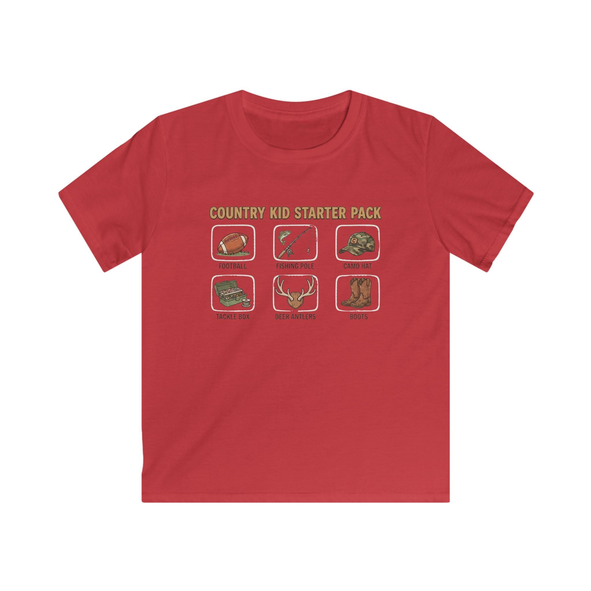 Kids Tee — "Country Kid Starter Pack" Graphic T-Shirt