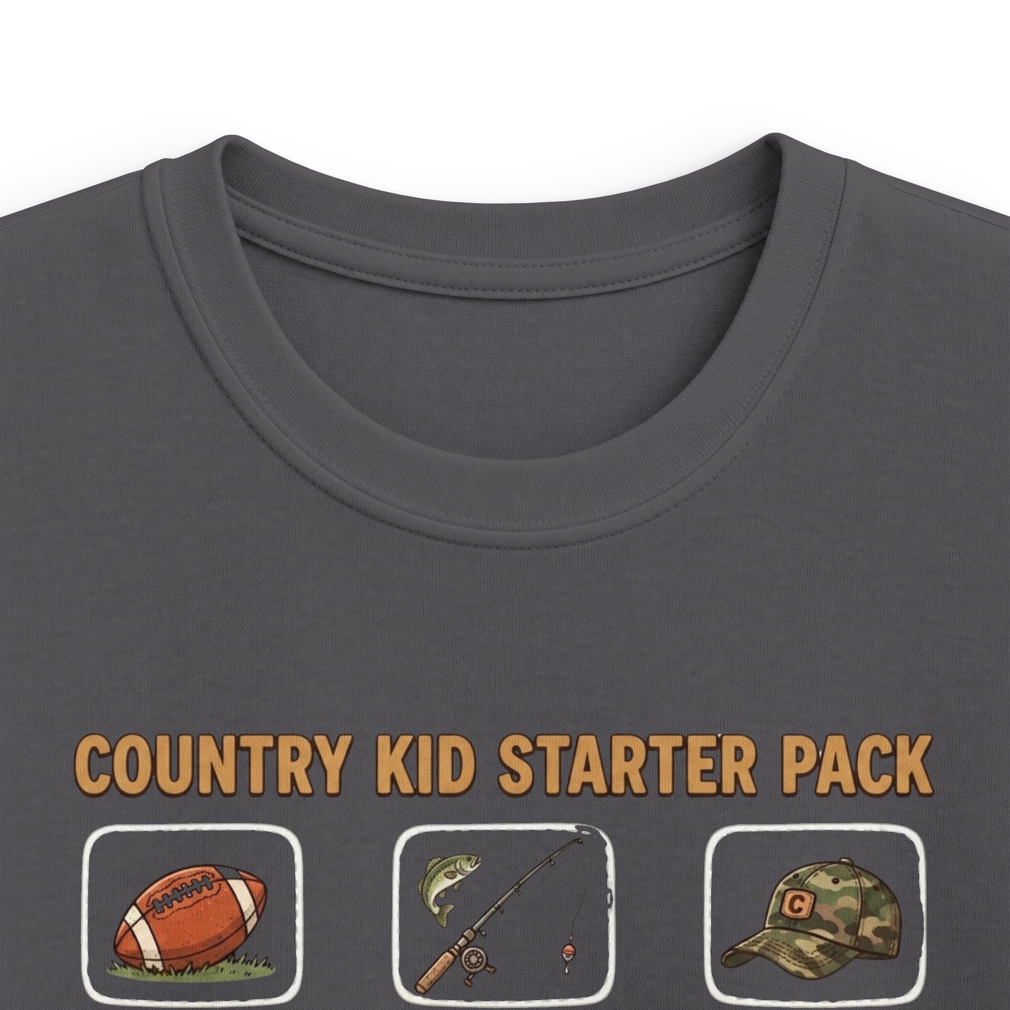 Kids Tee — "Country Kid Starter Pack" Graphic T-Shirt
