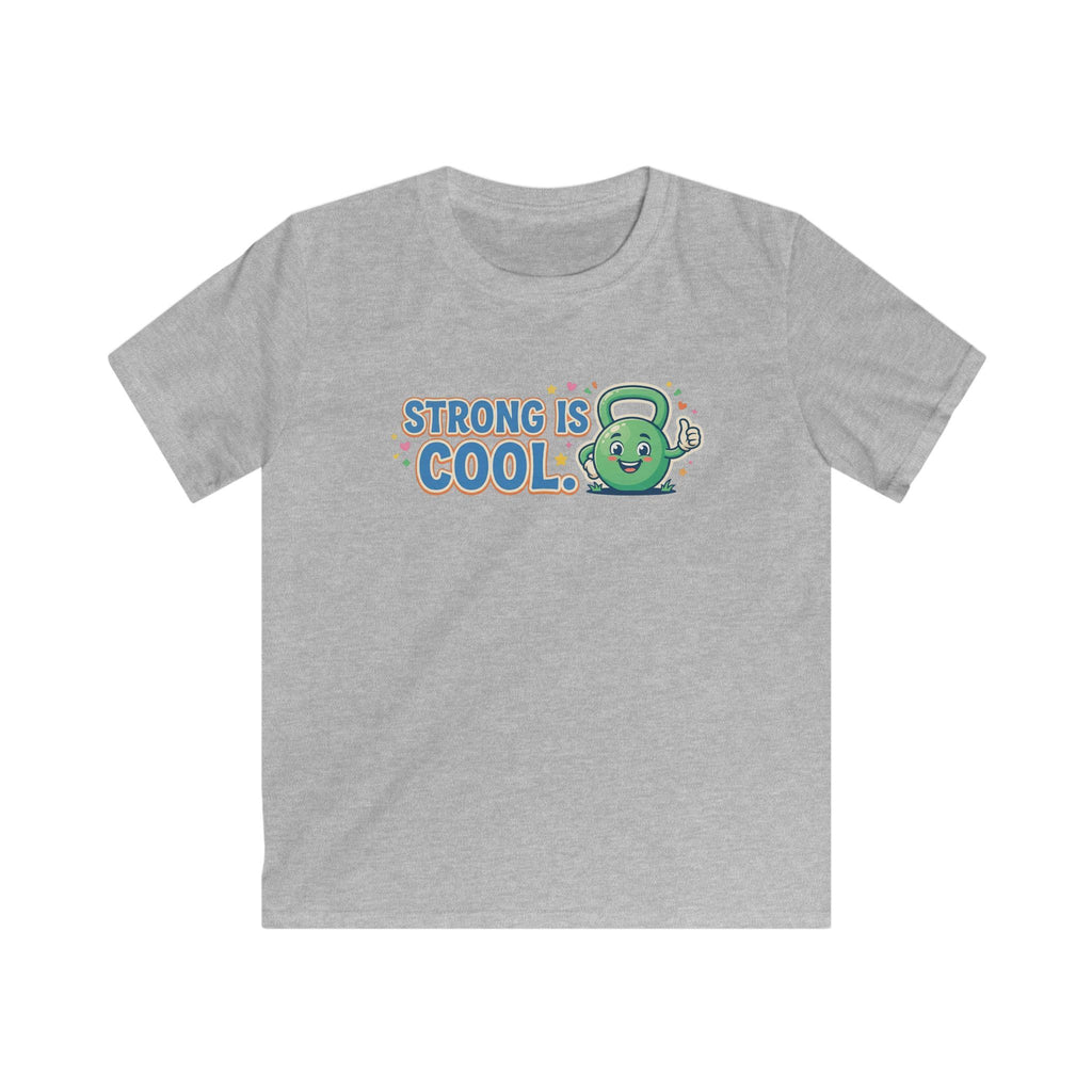 Kids Tee - "Strong Is Cool" Kettlebell Fitness Shirt for Boys & Girls