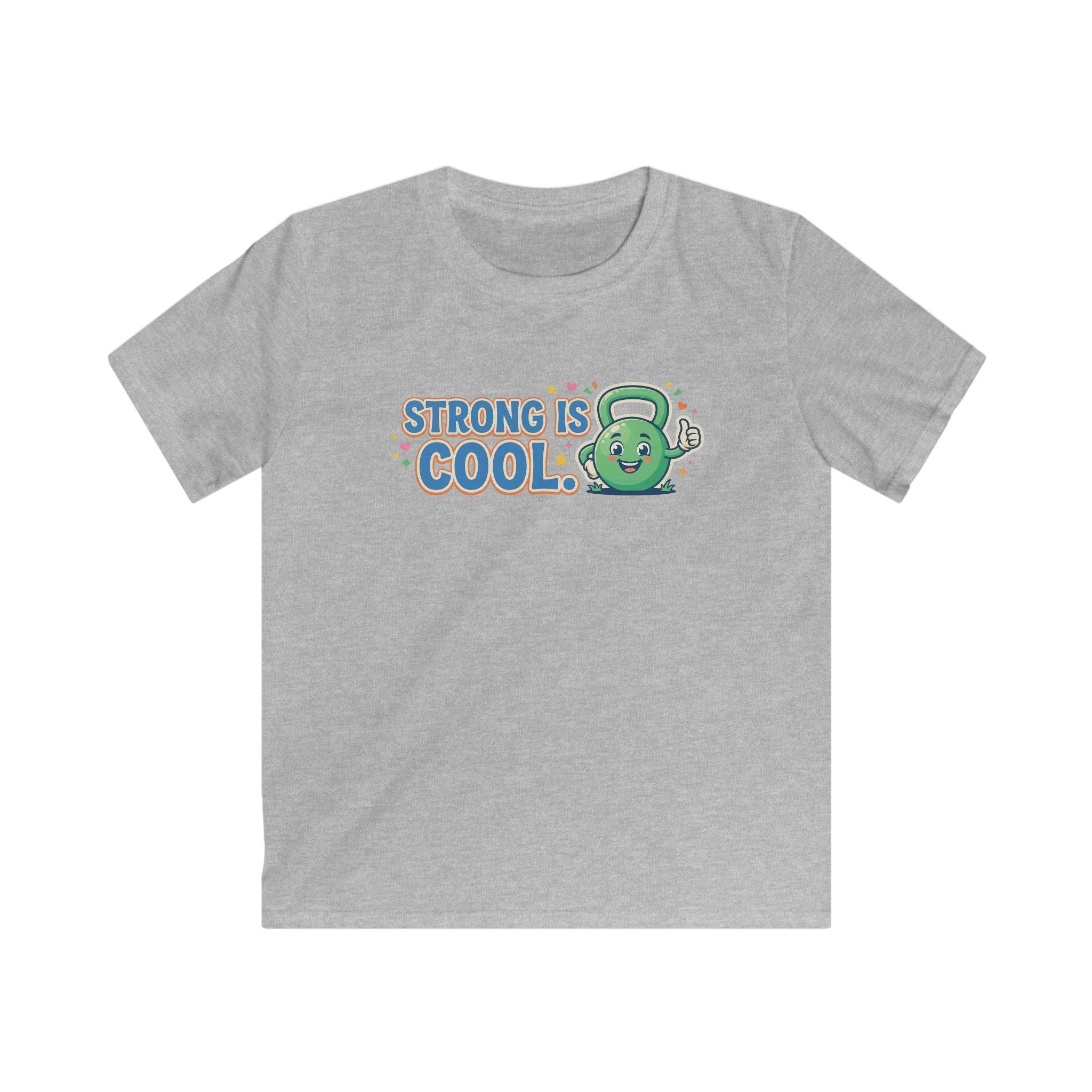 Kids Tee - "Strong Is Cool" Kettlebell Fitness Shirt for Boys & Girls