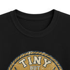 Tiny But Tough Kids Tee — Kettlebell Retro Fitness Shirt