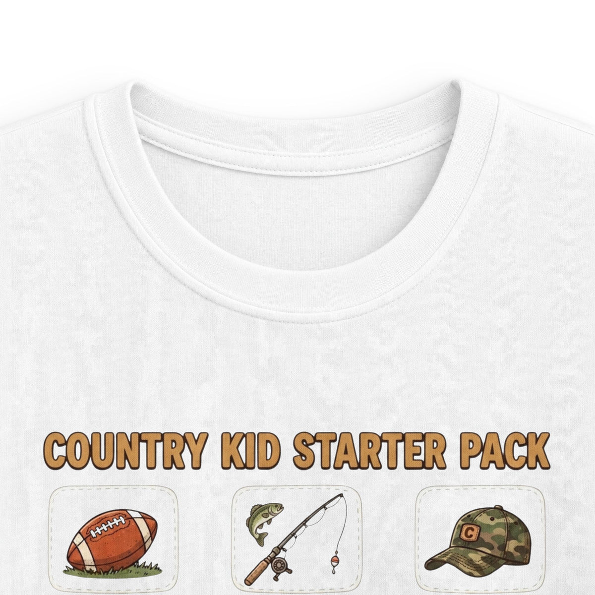 Kids Tee — "Country Kid Starter Pack" Graphic T-Shirt