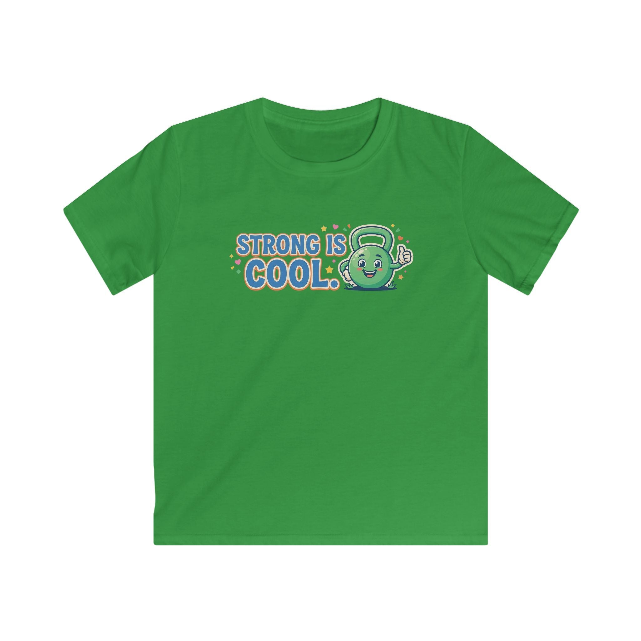 Kids Tee - "Strong Is Cool" Kettlebell Fitness Shirt for Boys & Girls