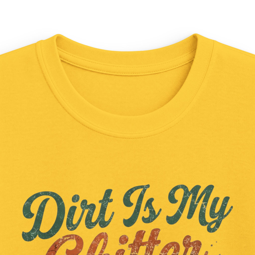 Kids Tee - "Dirt Is My Glitter" Youth Cross Country Running Shirt