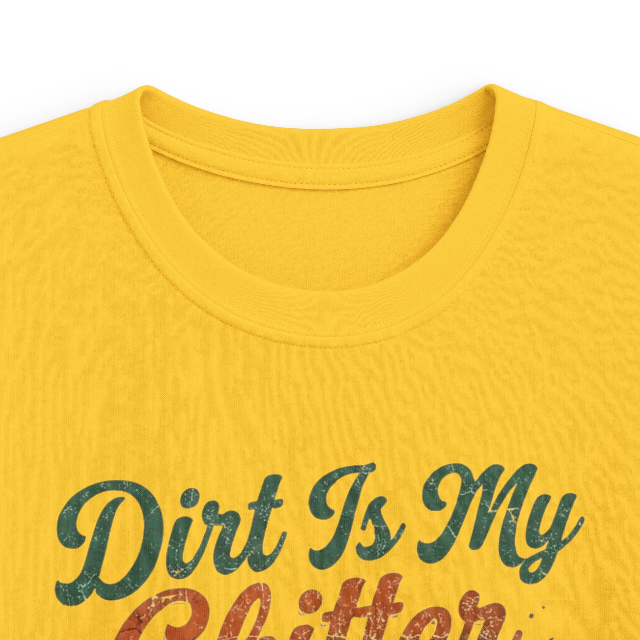 Kids Tee - "Dirt Is My Glitter" Youth Cross Country Running Shirt