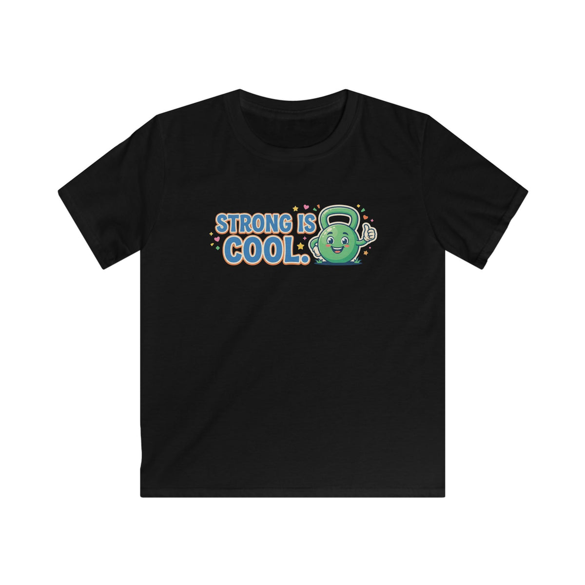 Kids Tee - "Strong Is Cool" Kettlebell Fitness Shirt for Boys & Girls