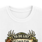 Kids Fishing & Outdoors To-Do List T-Shirt