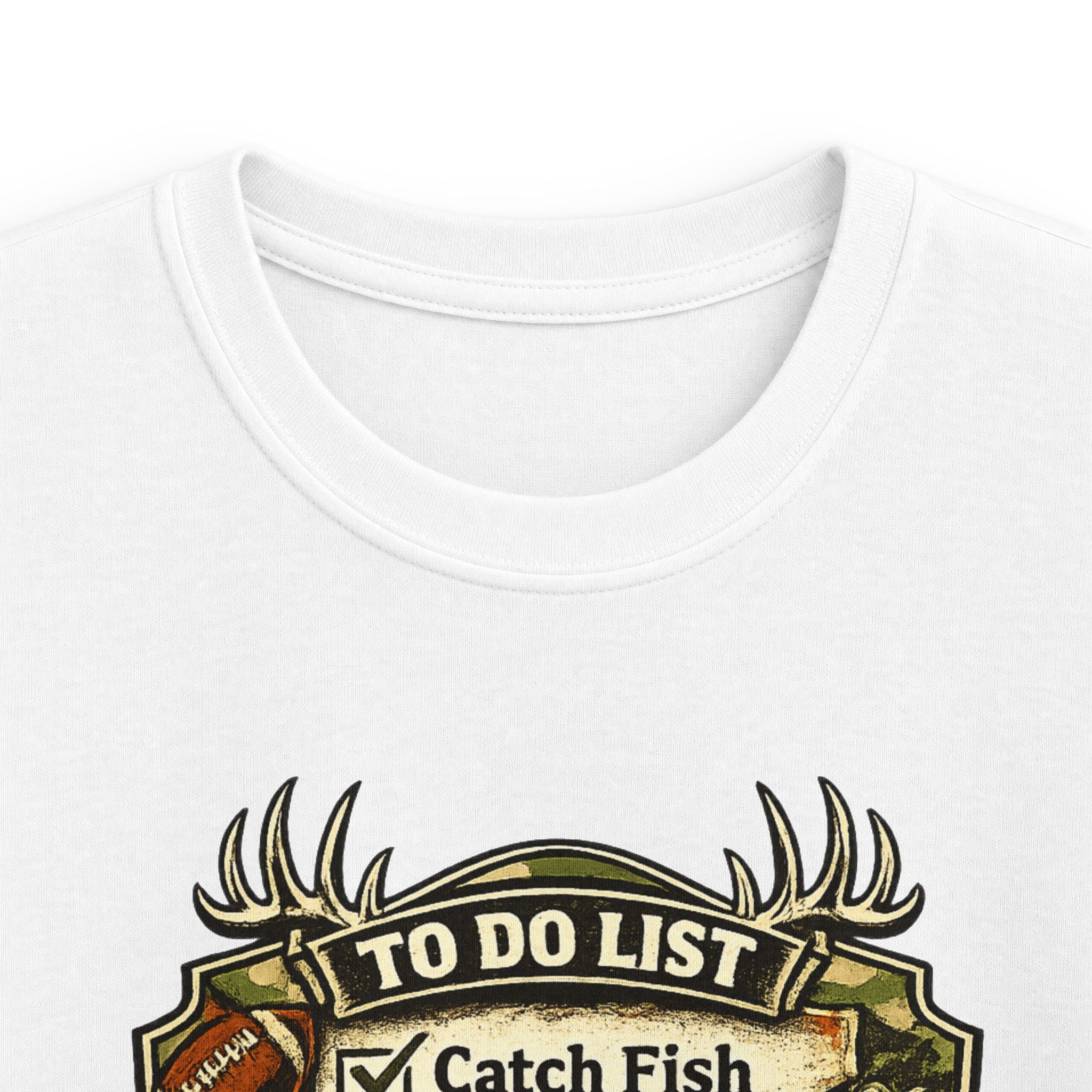 Kids Fishing & Outdoors To-Do List T-Shirt
