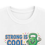 Kids Tee - "Strong Is Cool" Kettlebell Fitness Shirt for Boys & Girls