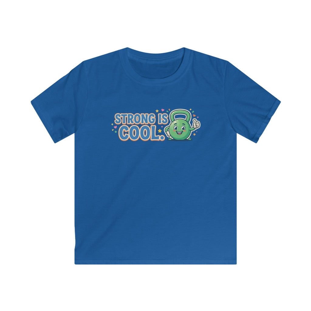 Kids Tee - "Strong Is Cool" Kettlebell Fitness Shirt for Boys & Girls