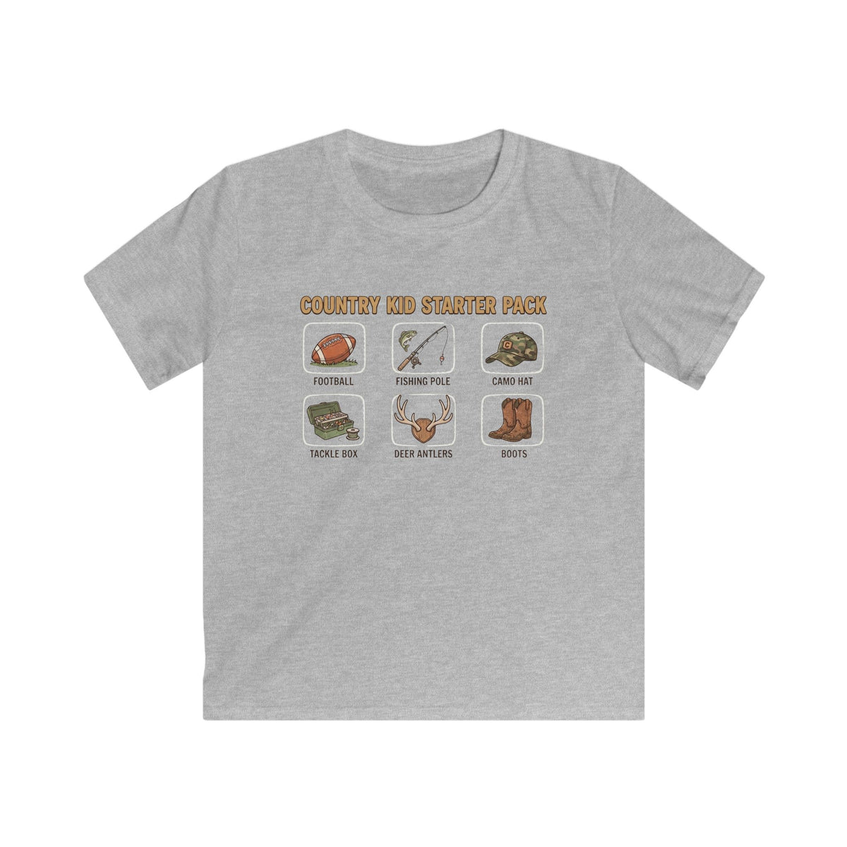 Kids Tee — "Country Kid Starter Pack" Graphic T-Shirt