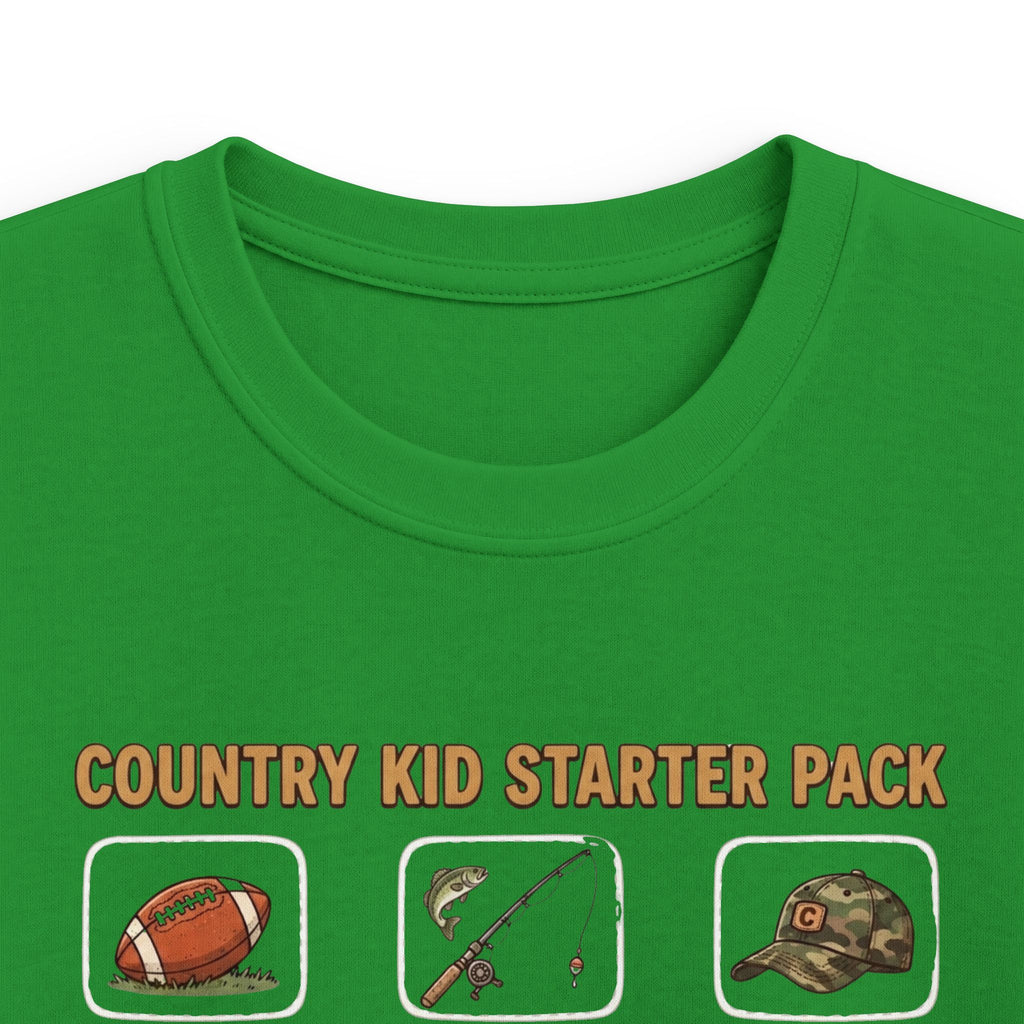 Kids Tee — "Country Kid Starter Pack" Graphic T-Shirt