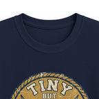 Tiny But Tough Kids Tee — Kettlebell Retro Fitness Shirt