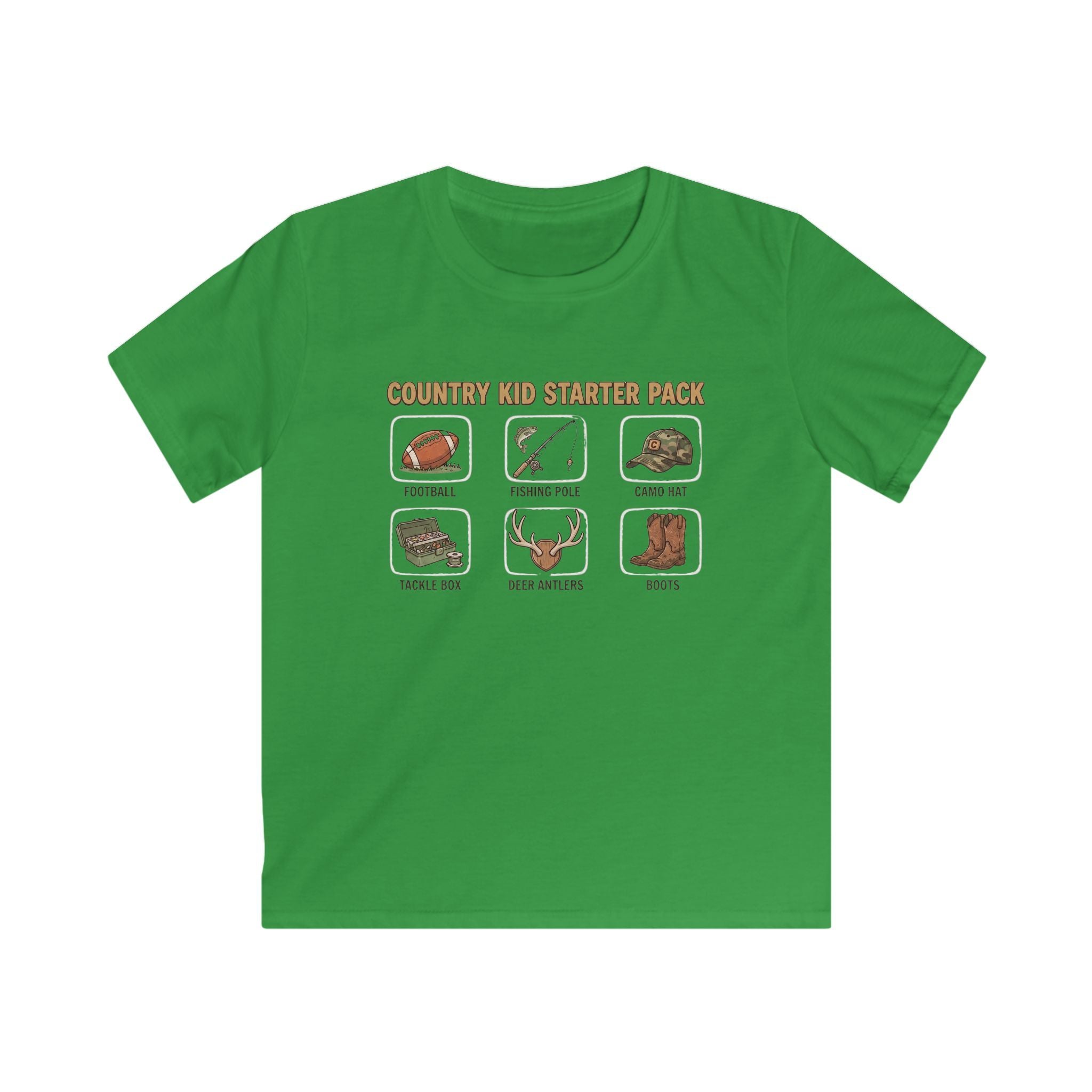 Kids Tee — "Country Kid Starter Pack" Graphic T-Shirt
