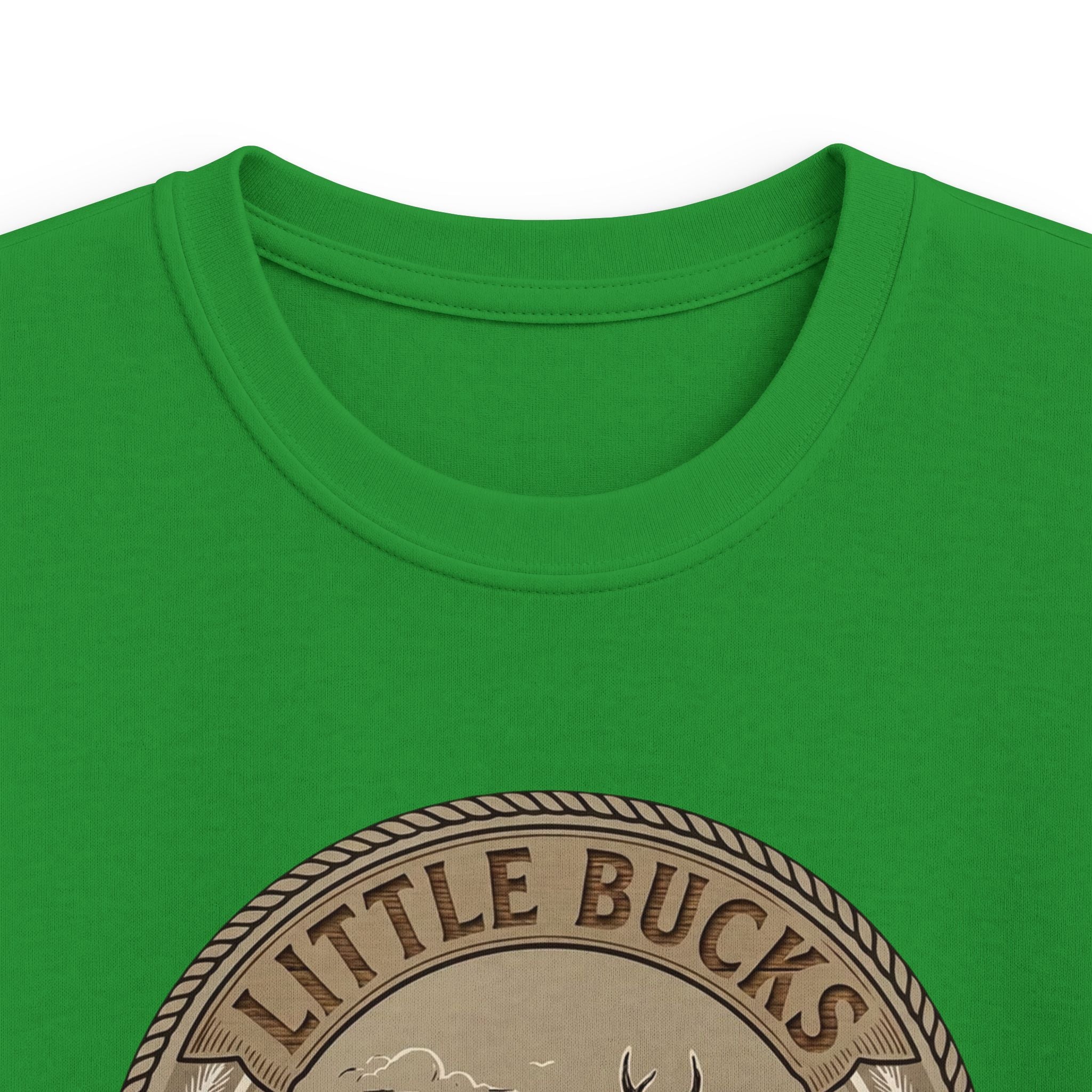 Kids Tee — "Little Bucks Hunting Co." Vintage Deer Graphic