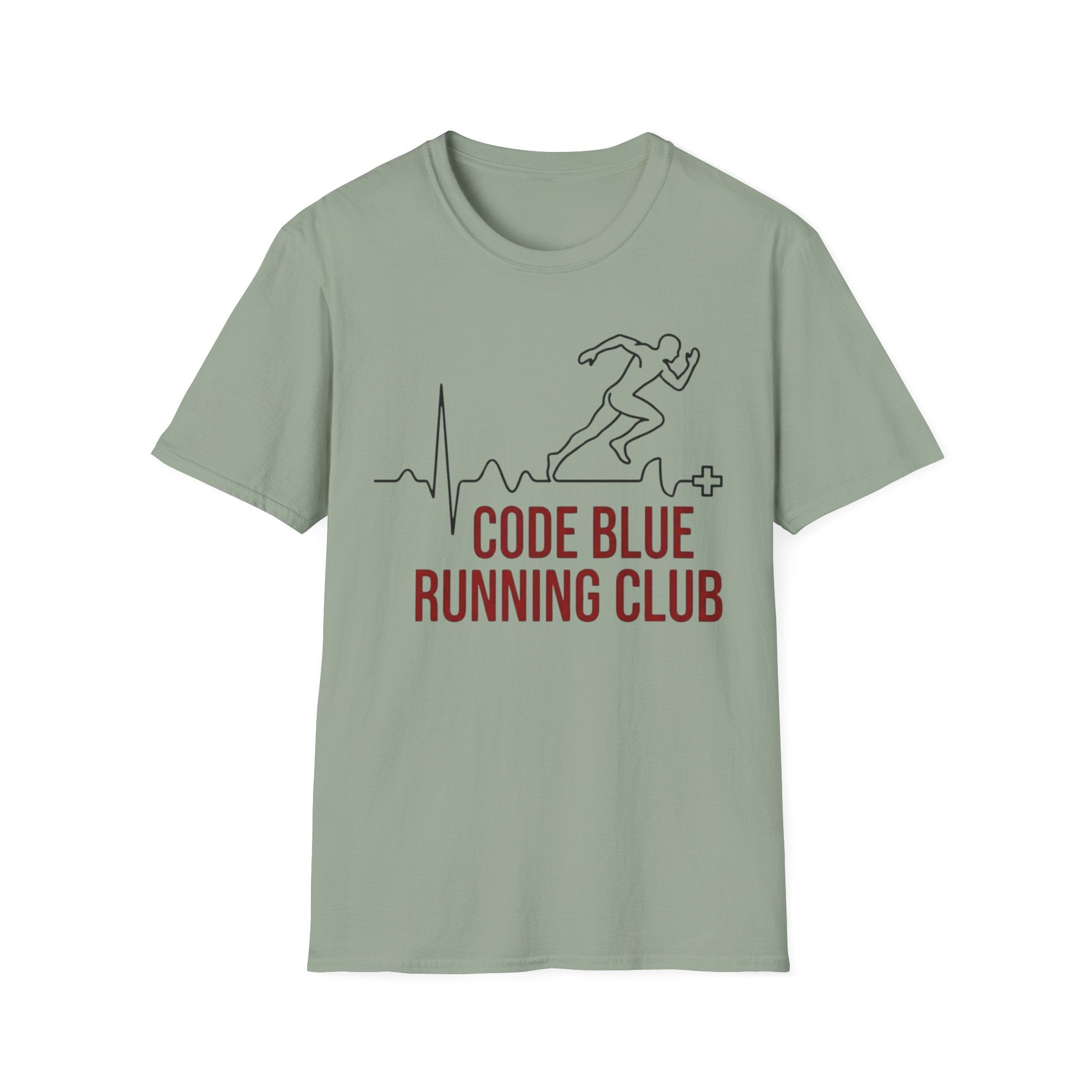 Code Blue Running Club T-Shirt — Medical Runner Heartbeat Tee