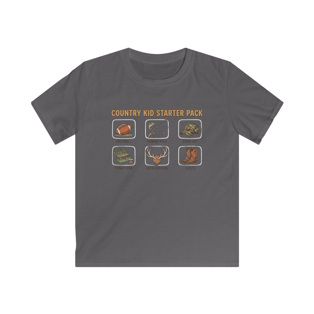Kids Tee — "Country Kid Starter Pack" Graphic T-Shirt