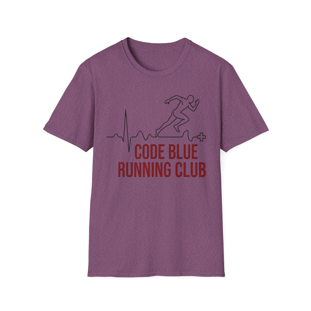 Code Blue Running Club T-Shirt — Medical Runner Heartbeat Tee