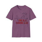 Code Blue Running Club T-Shirt — Medical Runner Heartbeat Tee
