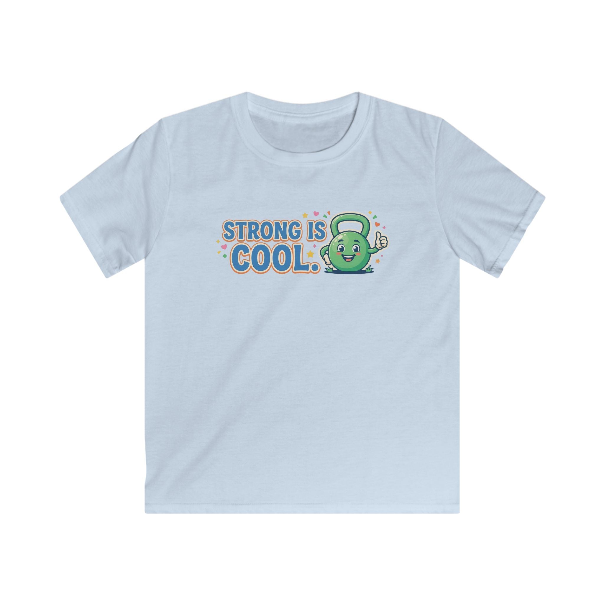Kids Tee - "Strong Is Cool" Kettlebell Fitness Shirt for Boys & Girls