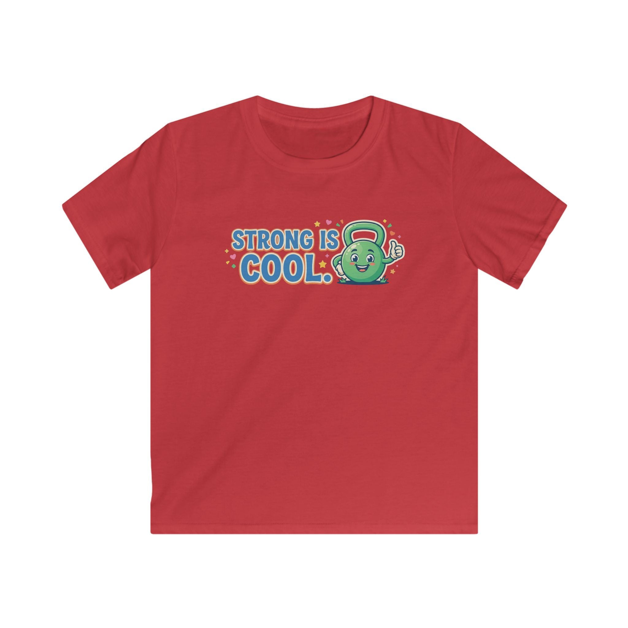 Kids Tee - "Strong Is Cool" Kettlebell Fitness Shirt for Boys & Girls