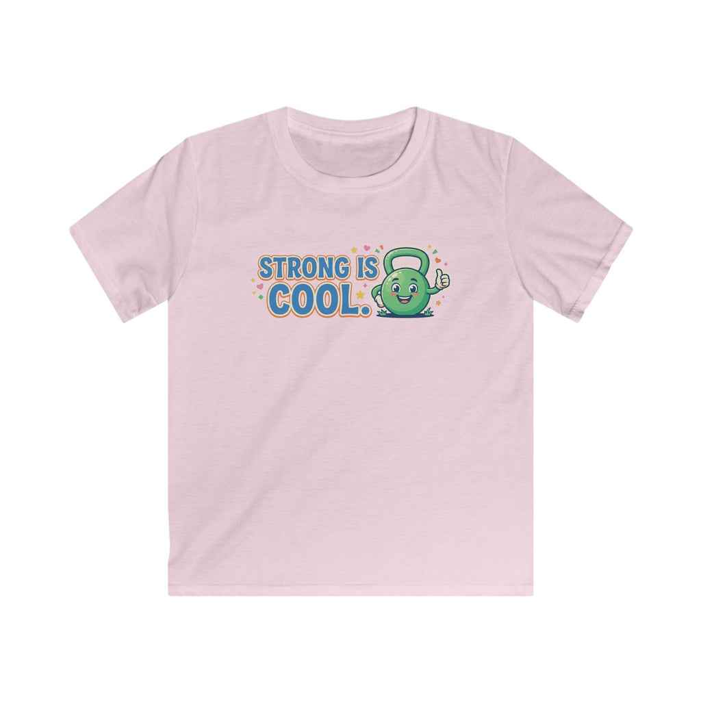 Kids Tee - "Strong Is Cool" Kettlebell Fitness Shirt for Boys & Girls