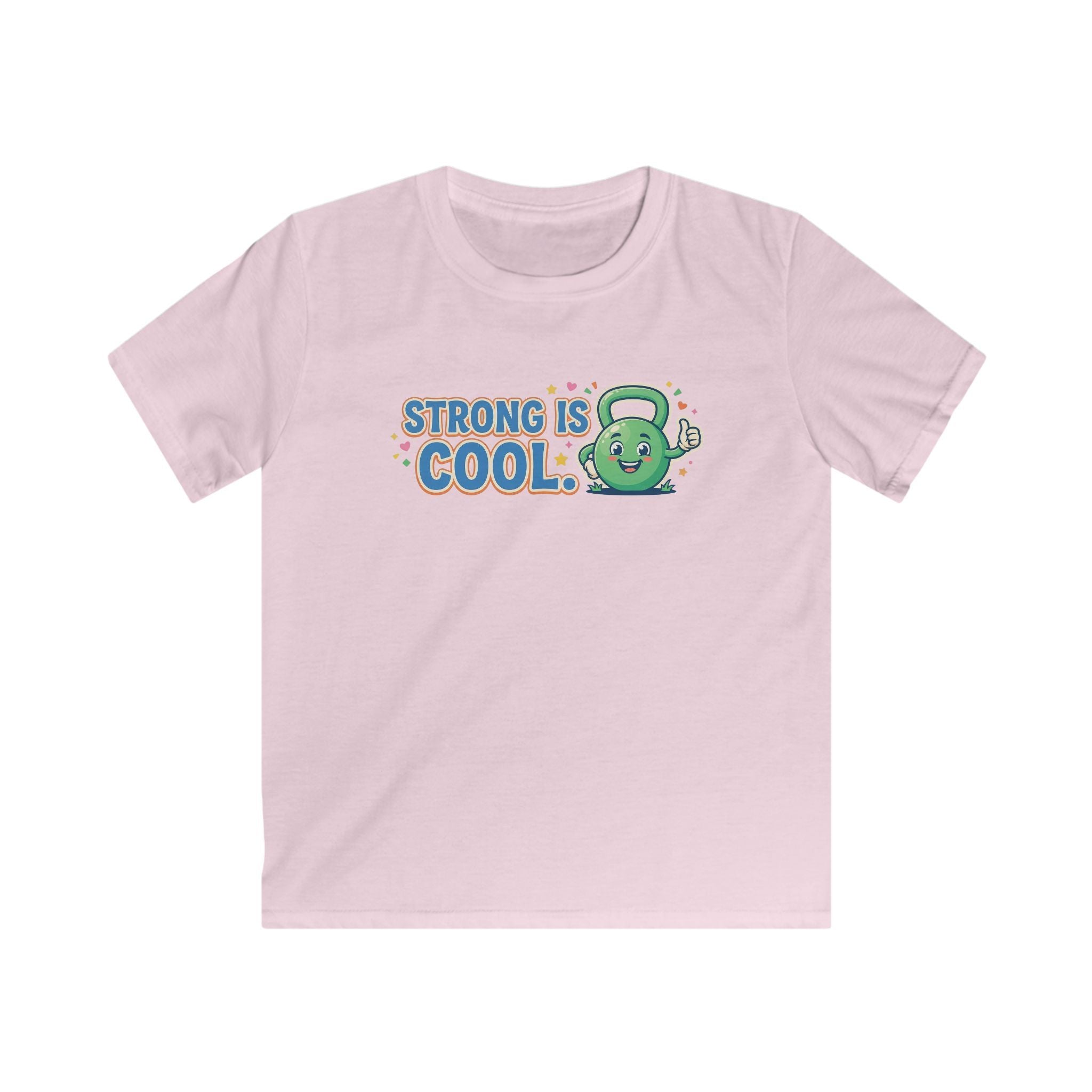 Kids Tee - "Strong Is Cool" Kettlebell Fitness Shirt for Boys & Girls