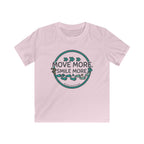 Kids Tee — “Move More. Smile More.” Inspirational Activewear
