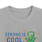 Kids Tee - "Strong Is Cool" Kettlebell Fitness Shirt for Boys & Girls