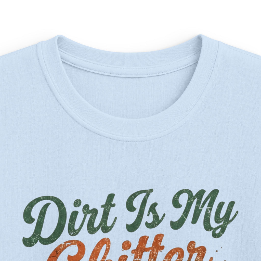 Kids Tee - "Dirt Is My Glitter" Youth Cross Country Running Shirt