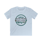 Kids Tee — “Move More. Smile More.” Inspirational Activewear