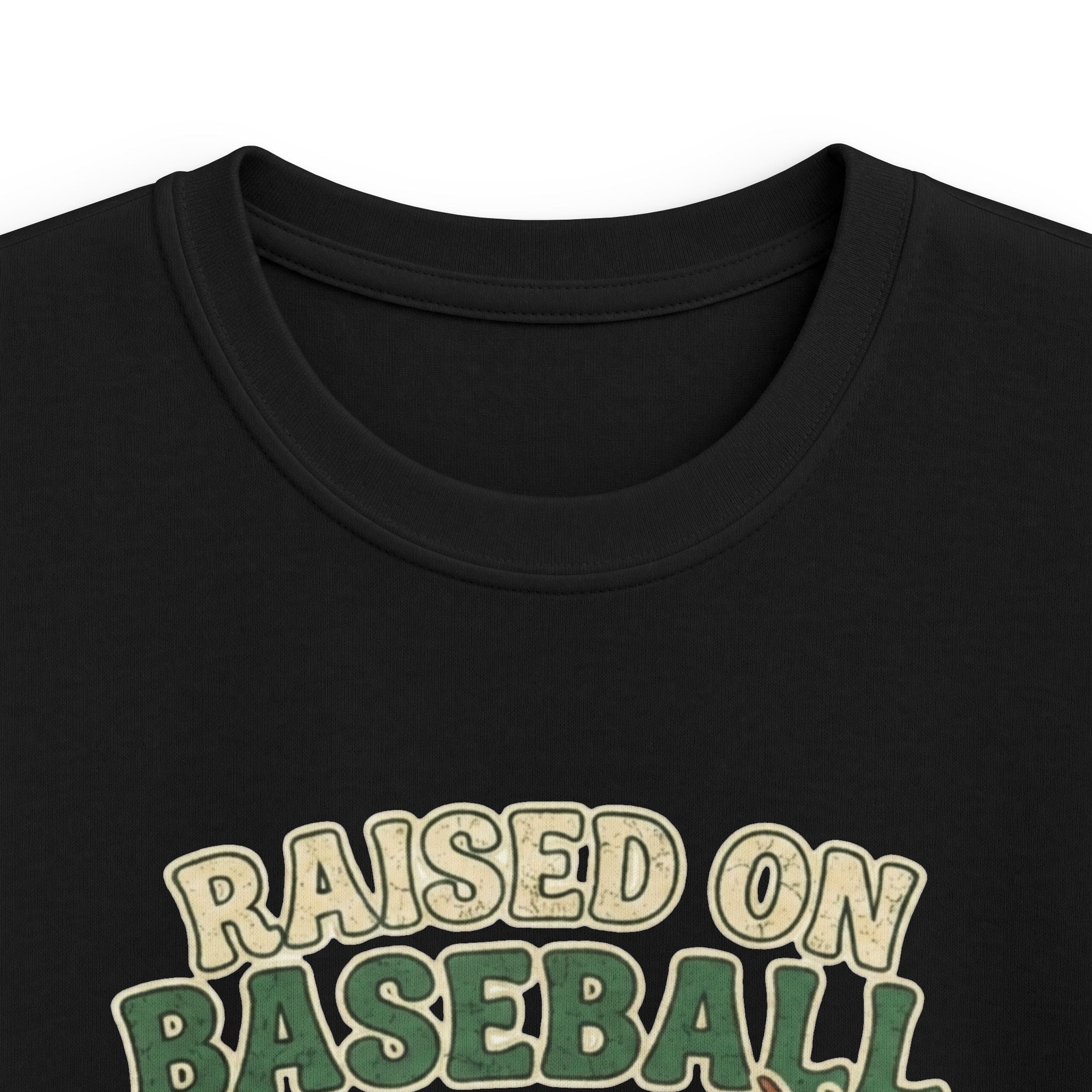 Kids Baseball, Bucks & Bass Tee — 'Raised on Baseball' Youth Shirt