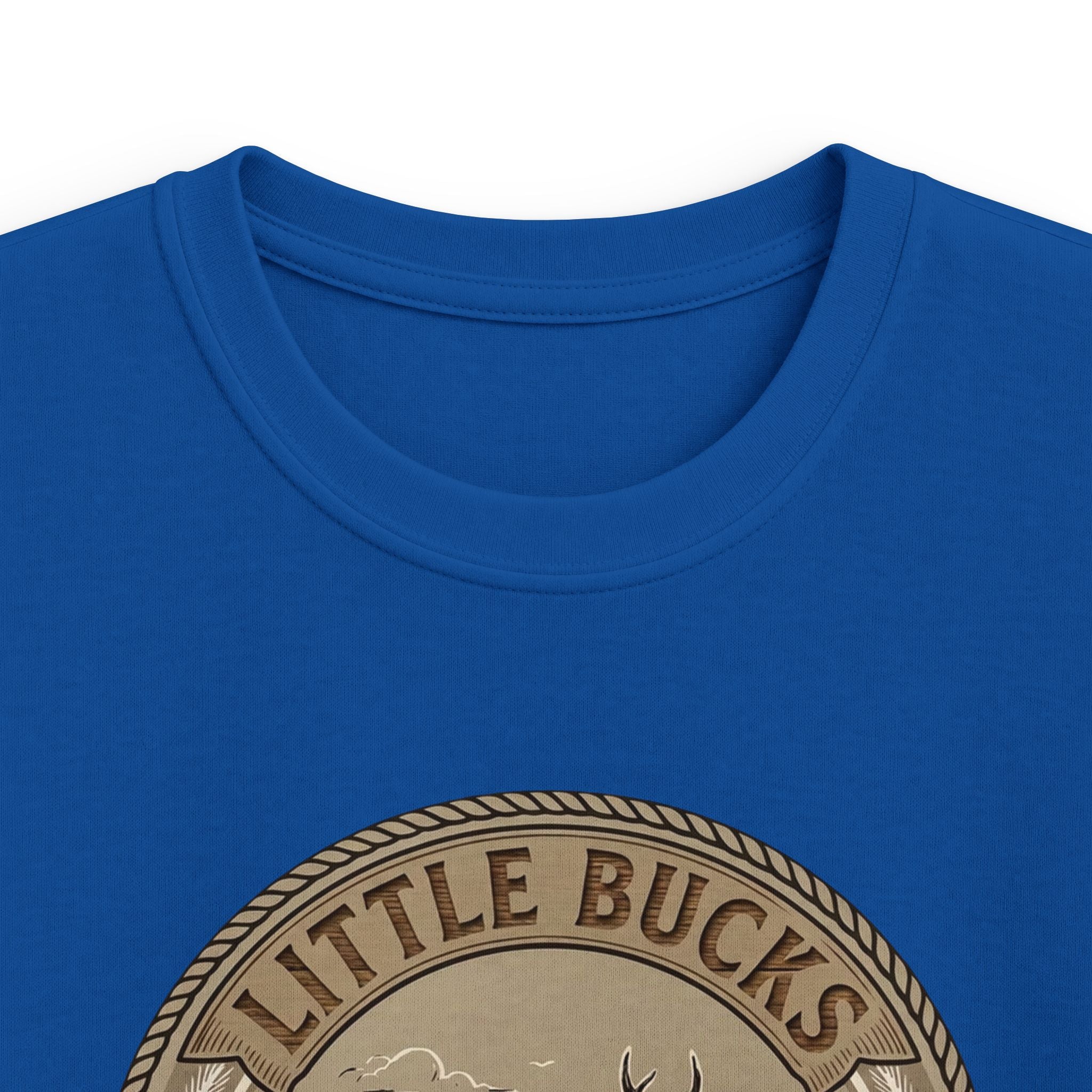 Kids Tee — "Little Bucks Hunting Co." Vintage Deer Graphic