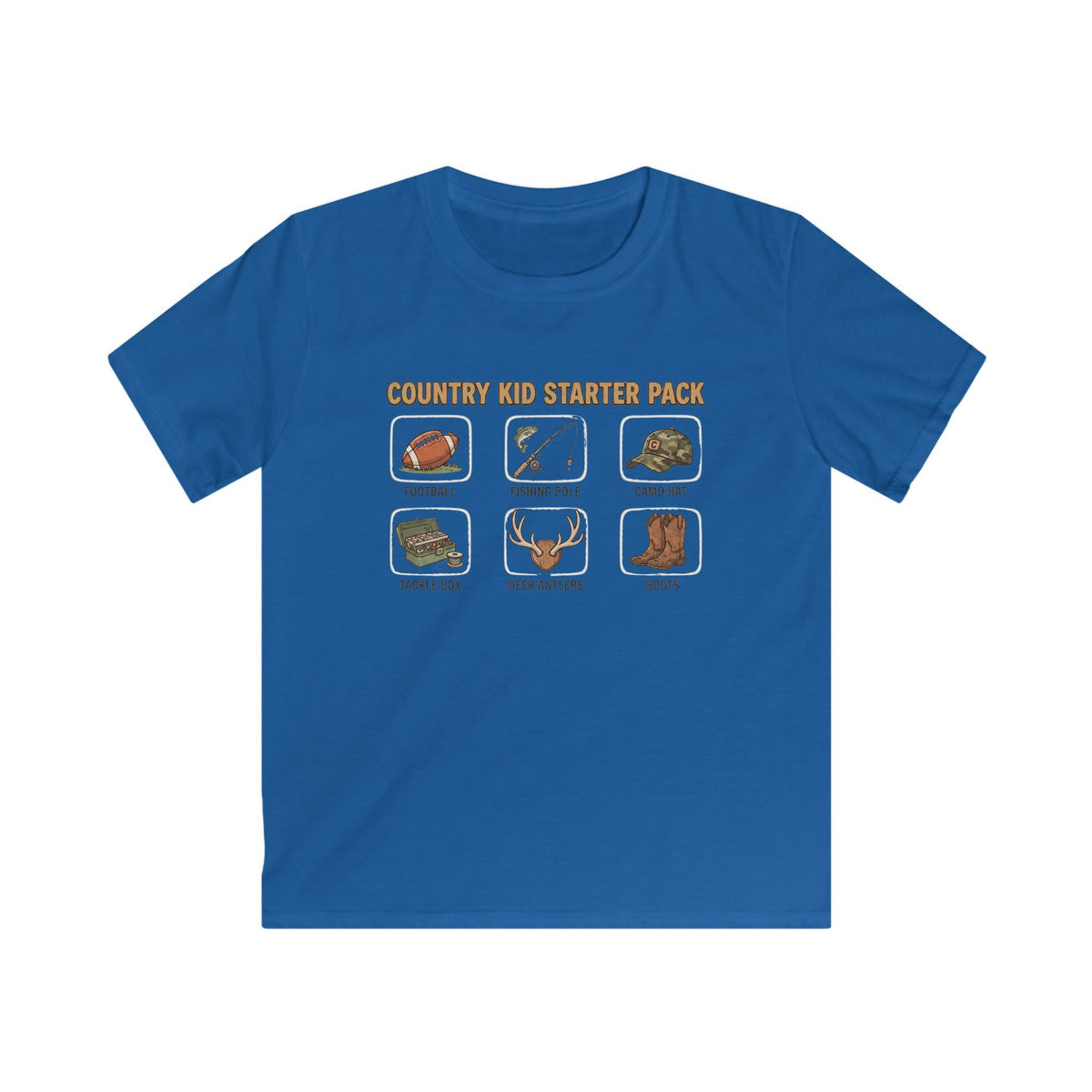 Kids Tee — "Country Kid Starter Pack" Graphic T-Shirt