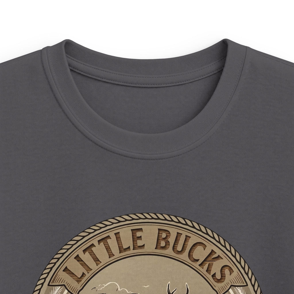 Kids Tee — "Little Bucks Hunting Co." Vintage Deer Graphic