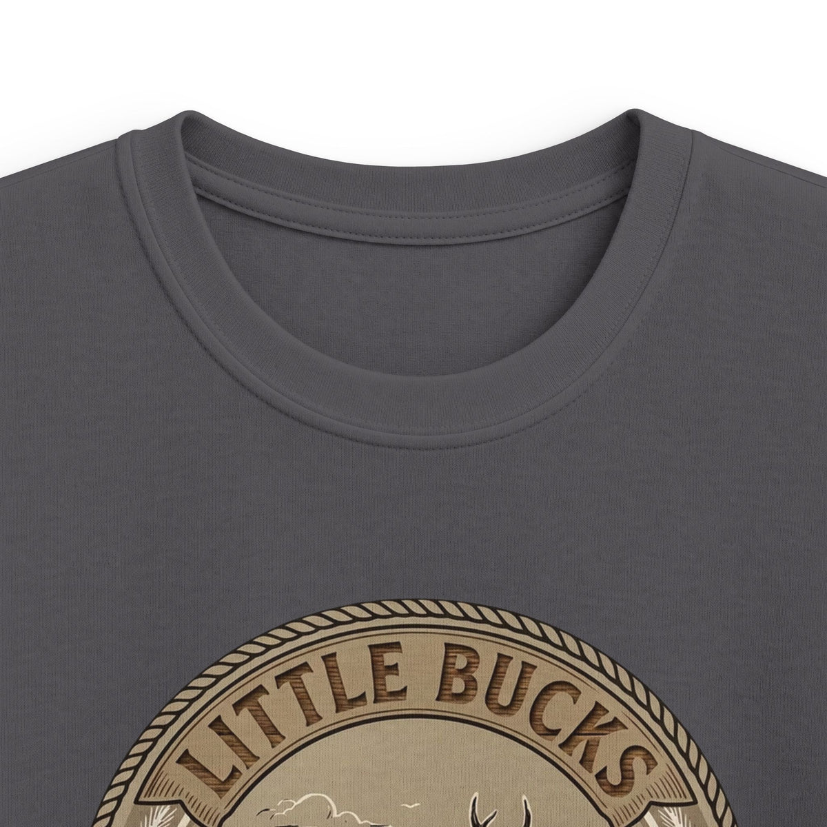 Kids Tee — "Little Bucks Hunting Co." Vintage Deer Graphic