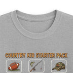Kids Tee — "Country Kid Starter Pack" Graphic T-Shirt