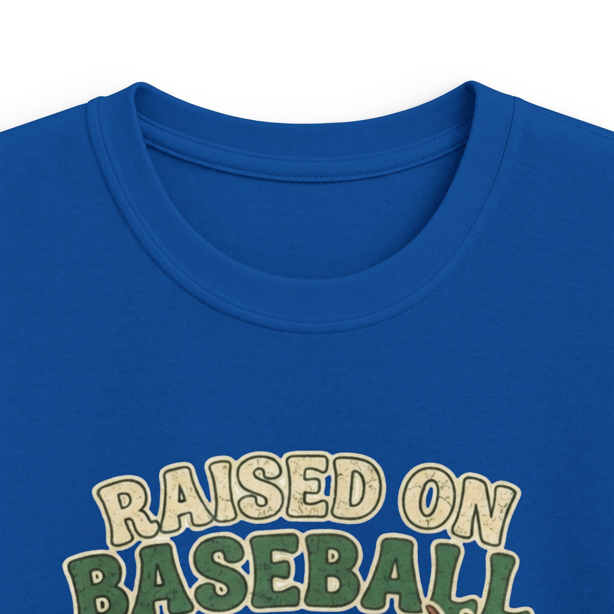 Kids Baseball, Bucks & Bass Tee — 'Raised on Baseball' Youth Shirt