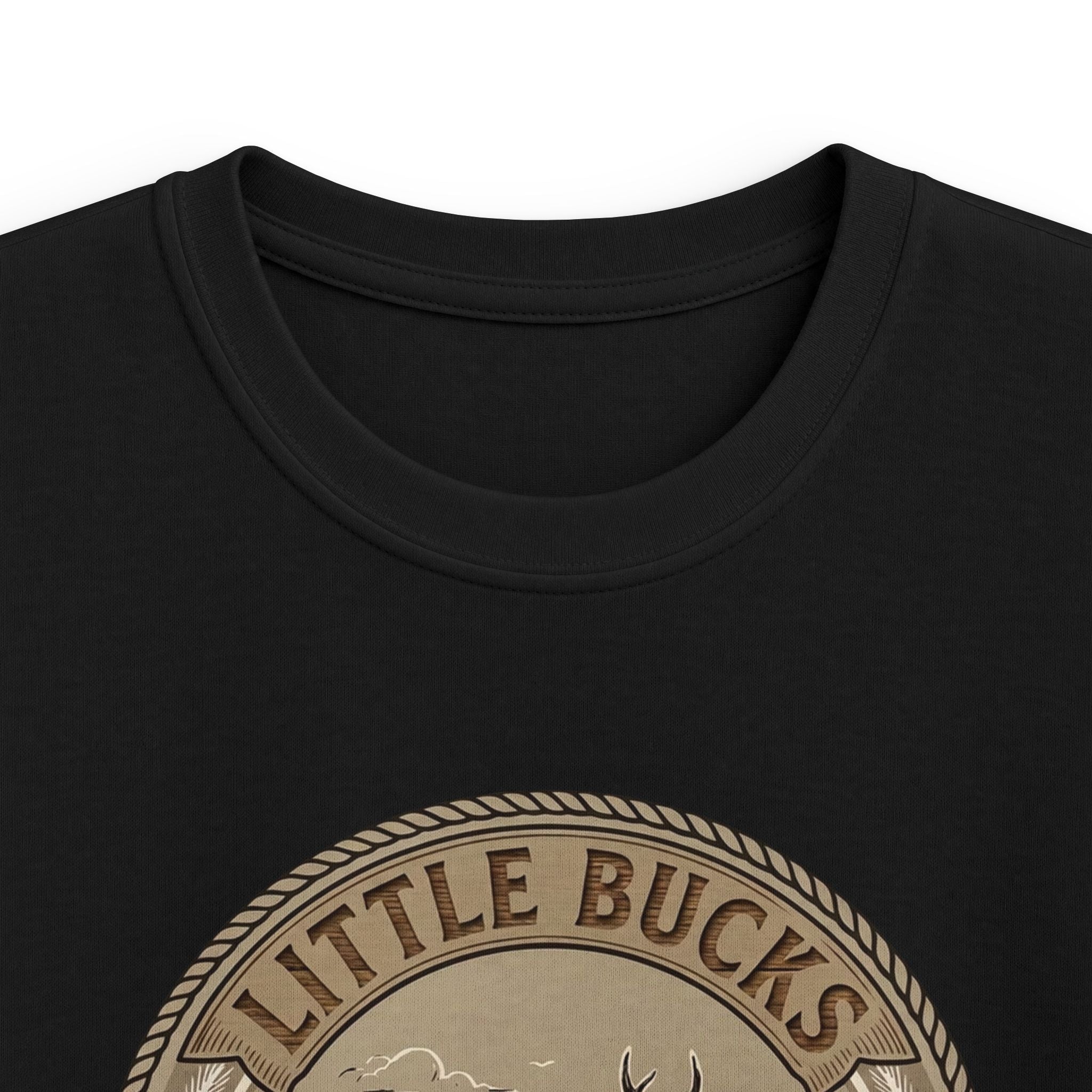 Kids Tee — "Little Bucks Hunting Co." Vintage Deer Graphic