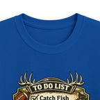 Kids Fishing & Outdoors To-Do List T-Shirt