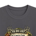 Kids Fishing & Outdoors To-Do List T-Shirt