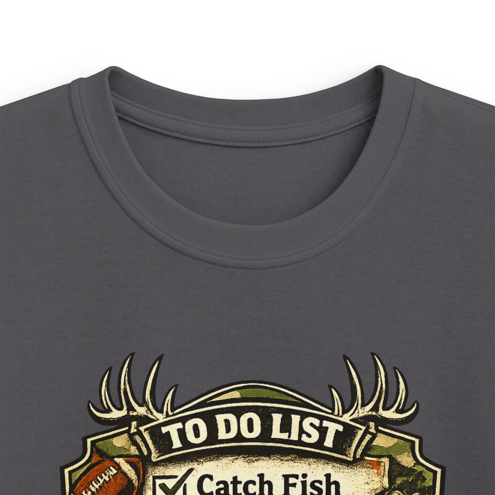 Kids Fishing & Outdoors To-Do List T-Shirt