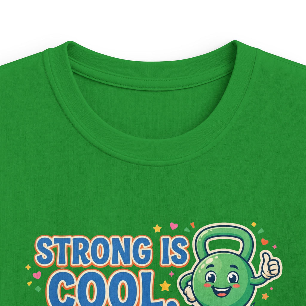 Kids Tee - "Strong Is Cool" Kettlebell Fitness Shirt for Boys & Girls