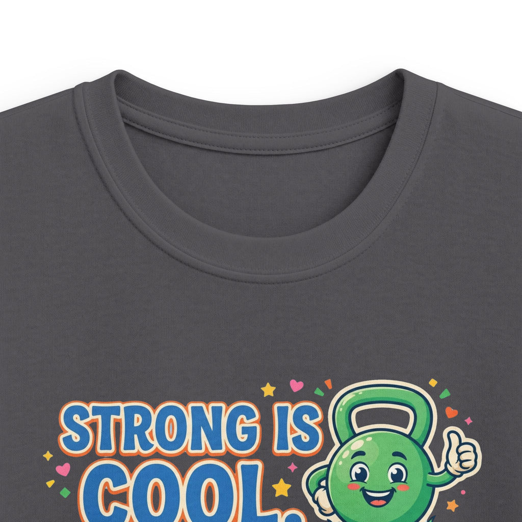 Kids Tee - "Strong Is Cool" Kettlebell Fitness Shirt for Boys & Girls