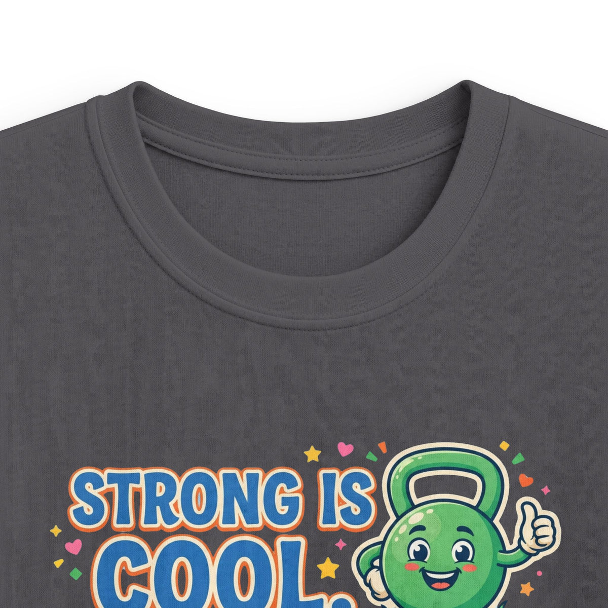 Kids Tee - "Strong Is Cool" Kettlebell Fitness Shirt for Boys & Girls