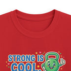 Kids Tee - "Strong Is Cool" Kettlebell Fitness Shirt for Boys & Girls